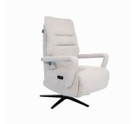 Fauteuil Relax Le Design par Jeanne et Jean Tissu Gris clair