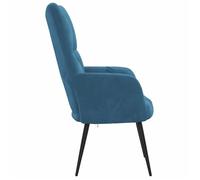 Fauteuil relax - LEMON - contemporain - Bleu Velours S277