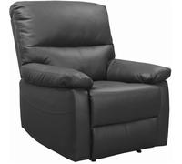 Habitat et Jardin - Fauteuil Relax Lincoln Gris - Fauteuil de Bureau Inclinable avec Accoudoirs - Siège Confortable et Ergonomique - Fauteuil de Chambre et de Salon