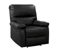 Fauteuil relax ""Lincoln"" - 90 x 89 x 103 cm - Noir