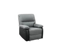 Habitat et Jardin Fauteuil relax Lincoln 90 x 89 x 103 cm Noir/Gris foncé
