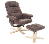 Fauteuil relax M56 - Marron - Tissu - Relaxation - Avec accoudoirs