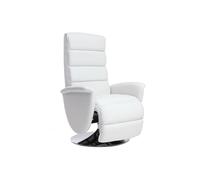 Fauteuil relax manuel blanc NELSON - MILIBOO - Contemporain - Design - L71xP71xH19 - Plastique - Résine