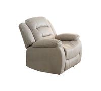 Fauteuil Relax Manuel Tissu Beige - JANS -