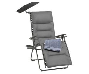 Fauteuil relax pliant LAFUMA Evolution BeComfort All in One - Gris Cendré