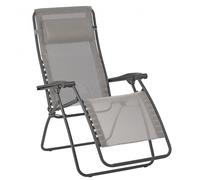 Lafuma - Fauteuil Relax Zéro Gravité | Fabriqué en FRANCE - Garantie 5 ans - Gris - Maintien ferme de tout le dos, Résiste aux UV et à la pluie, Facile d'entretien