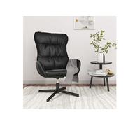Fauteuil relax similicuir noir