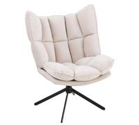 Fauteuil Relax sur Pied "Coussin" 92cm Beige