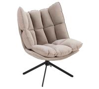 Fauteuil Relax sur Pied "Coussin" 92cm Gris Clair