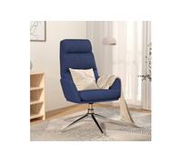 Fauteuil relax tissu blauw