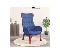 vidaXL Fauteuil relax tissu blauw Bleu G