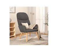 Vidaxl Chaise De Relaxation Gris Clair Tissu Gris