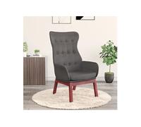 vidaXL Chaise de relaxation Gris foncé Tissu 341269