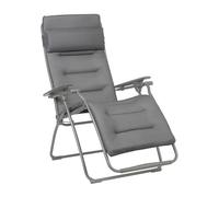 Fauteuil Relax Transat Jardin - Chaise Longue - Matelassé Zéro Gravité - Futura - Becomfort® - Gris Silver - Lafuma Mobilier