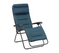 Fauteuil Relax Transat Jardin - Chaise Longue Matelassé Zéro Gravité - Rsx Clip - Aircomfort® - Bleu Coral Blue - Lafuma Mobilier