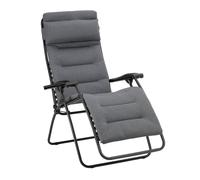 Fauteuil Relax Transat Jardin - Chaise Longue Matelassé Zéro Gravité - Rsx Clip - Aircomfort® - Gris Etain - Lafuma Mobilier
