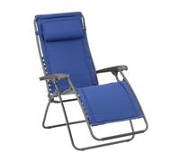 Fauteuil Relax Transat Jardin - Chaise Longue Matelassé Zéro Gravité - Rsx Clip - Lightcomfort® - Bleu Denim - Lafuma Mobilier