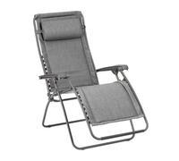 Fauteuil Relax Transat Jardin - Chaise Longue Matelassé Zéro Gravité - Rsx Clip - Lightcomfort® - Gris Ombre - Lafuma Mobilier