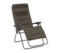 Fauteuil Relax Transat Jardin - Chaise Longue Matelassé Zéro Gravité - Xl - Rsx Clip Xl - Aircomfort® - Marron Taupe - Lafuma Mobilier