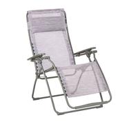 Fauteuil Relax Transat Jardin - Chaise Longue Zéro Gravité - Futura - Velio - Mauve Flora - Lafuma Mobilier
