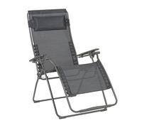 Fauteuil Relax Transat Jardin - Chaise Longue Zéro Gravité - Xl - Futura Xl - Batyline® Duo - Gris Obsidian - Lafuma Mobilier