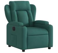 Fauteuil relax TV - DEC - Inclinable électrique - Tissu vert foncé - Confort optimal - 1 place