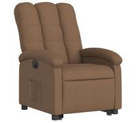 Fauteuil relax TV - DÉCOSHOP26 - DEC028436 - Électrique - Tissu marron - Confortable et inclinable