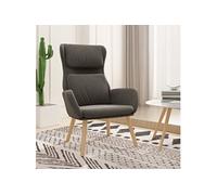 Fauteuil relax velours gris foncé