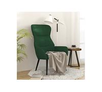 Fauteuil relax velours jaune foncé