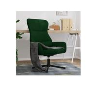vidaXL Chaise de Relaxation Chaise de Salon Siège de Salon Fauteuil de Relaxation Meuble de Salle de Séjour Intérieur Vert 341110