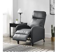 Fauteuil Relaxant Bregenz Inclinable et Repose-Pieds Similicuir Gris