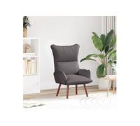 Fauteuil Relaxant en Similicuir Gris