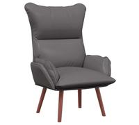 Fauteuil Relaxant en Similicuir Gris