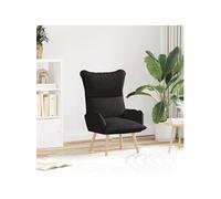 Fauteuil relaxant en tissu noir