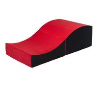 Fauteuil relaxant rabattable de forme préformé rouge-noir