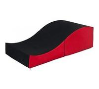 Fauteuil relaxant rabattable préformé noir-rouge