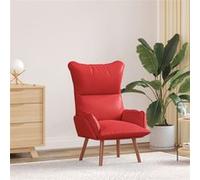 vidaXL Fauteuil relaxant en cuir synthétique rouge