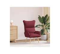 Fauteuil Relaxant VidaXL Rouge Vin Tissu