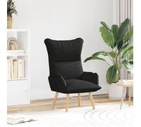 Fauteuil relaxant vidaXL en tissu noir