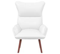 Fauteuil relaxant vidaXL en faux cuir blanc