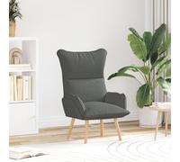 Fauteuil Relaxant Vidaxl En Tissu Gris Foncé Gris