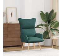 Fauteuil Relaxant Vidaxl En Tissu Vert Foncé Vert