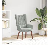 Fauteuil Relaxant Vidaxl En Velours Gris Clair