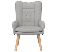 Fauteuil Relaxant Vidaxl Gris Nuage En Tissu