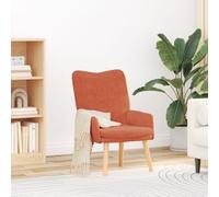 Fauteuil Relaxant Vidaxl Rouge Orange En Velours Côtelé Orange