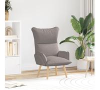 Fauteuil relaxant en tissu taupe vidaXL