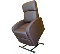 Fauteuil Releveur À Moteur Primo Confort - H 102 à 80.5 cm _ Similicuir - Chocolat