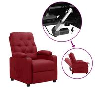 Fauteuil Releveur Inclinable Gris Foncé Tissu Electrique Meuble Salon vidaXL
