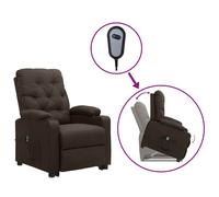 Vidaxl Fauteuil Releveur Inclinable Marron Fonc¿¿ Tissu Marron