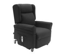 Fauteuil Releveur L'Autonome par Jeanne et Jean Microfibre Noir